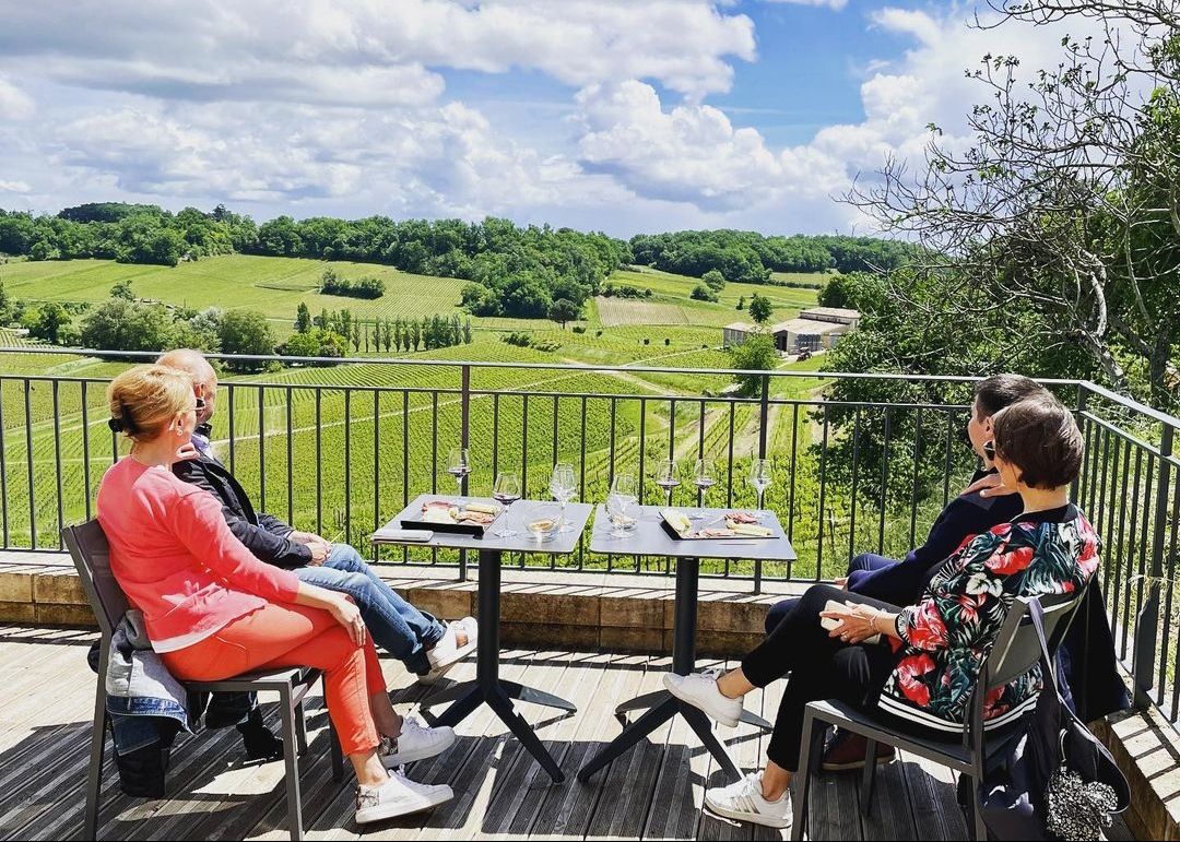 terrasse perchée vignoble saint-emilion La Croizille