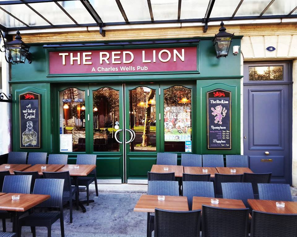 watch the rugby world cup at the Red Lion in Bordeaux