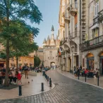 Nicolas Duffaure Place du Palais et la porte Cailhau