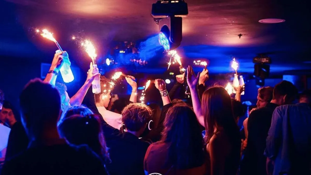 Aboard the boat of La Dame, a popular club in Bordeaux