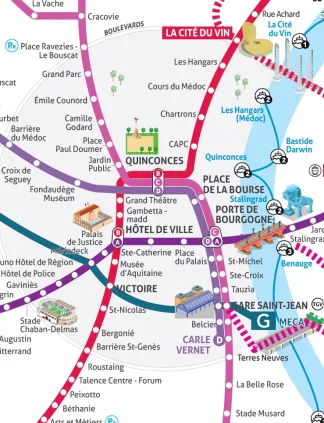 Plan réseau TBM 2025