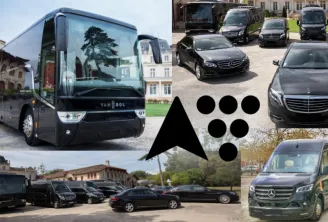BTA Bordeaux transport fleet: luxury coach, premium cars and Mercedes minibuses for tourism and business services.