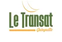 Logo of Le Transat Guinguette, a Bordeaux venue with green text and orange sail-shaped decoration